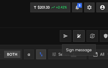 Sign a message with your wallet